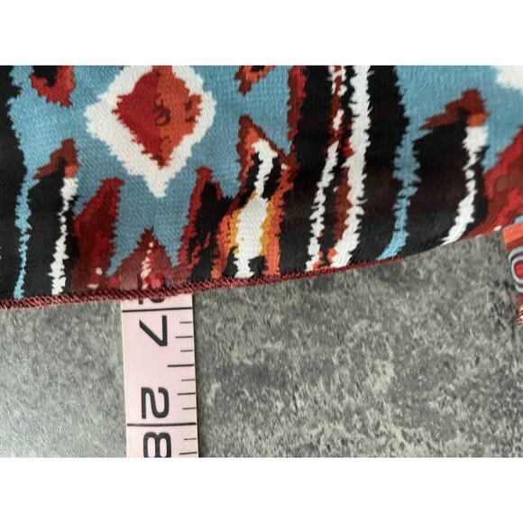 Western Boho Top Womens Small Blouse Sheer Whimsy Peasant Festival Blouse Shirt‎ - Picture 8 of 10